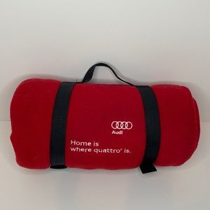 Audi logo fleece blanket